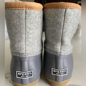 Sperry boots.